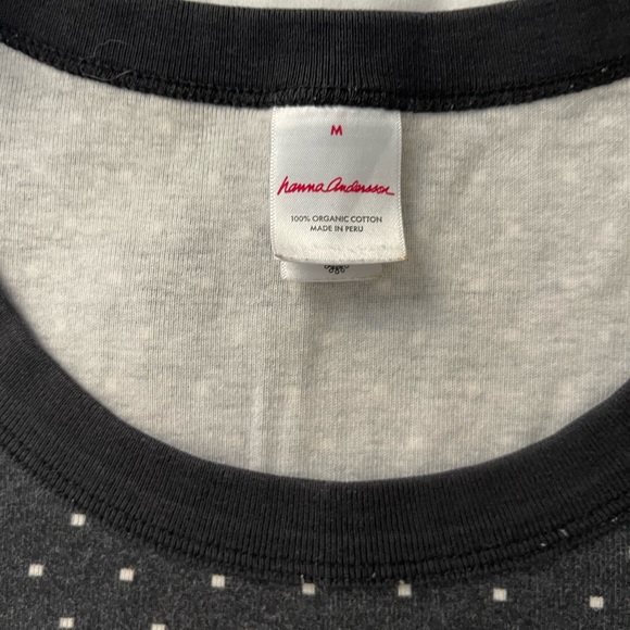 Hanna Andersson Fair Aisle pajamas Size M Women’s TOP ONLY Christmas Holiday - Picture 3 of 4